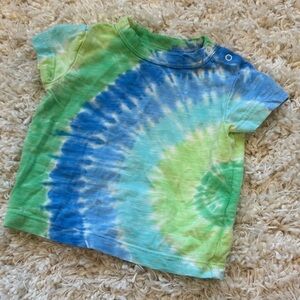 +PRIMARY+ Tye-Dye Kids Shirt - Green and Blue